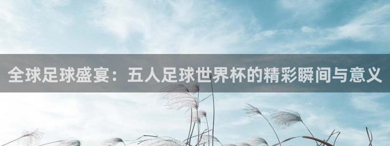 2026世界杯赛程表完整版：全球足球盛宴：五人足球世界杯的精彩瞬间与意义