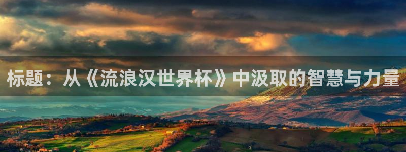 世界杯决赛圈球队：标题：从《流浪汉世界杯》中汲取的智慧与力量
